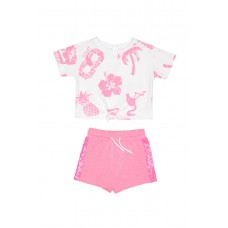 SPRINT σετ μπλούζα με σορτς 241-2041-133 εκρού 